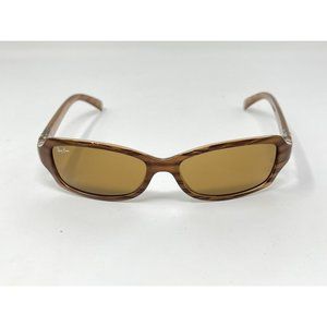 Ray Ban RB2130 938  Sunglasses Wrap Rectangular Brown Horn